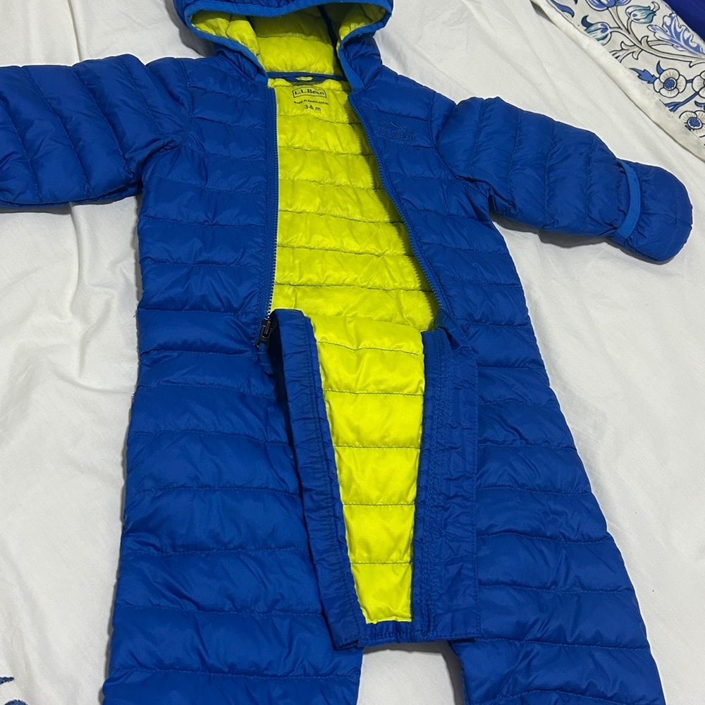 L.L.Bean Infants' Ultralight Goose Downtek Bunting |Size 3-6 months - Picture 13 of 15